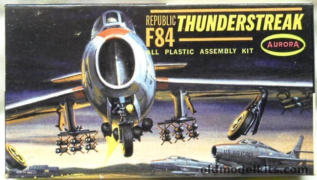 Aurora 1/80 F-84 Thunderstreak, 299-50 plastic model kit